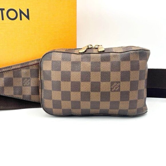 Authentic Louis Vuitton Damier Geronimos Ebene Sling Bag Bum Bag Crossbody Waist - Picture 2 of 16